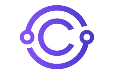 Stylized letter C in a circuit