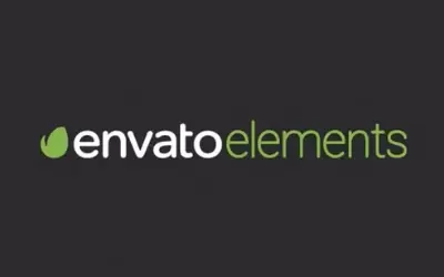 Envato Elements logo on dark background