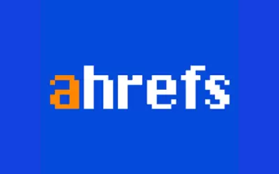 Ahrefs logo in pixel art